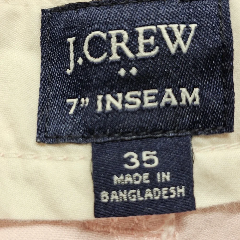 J.Crew‎ Mens 7 Inch Inseam Re-Imagined Chino Shorts Pink Size 35